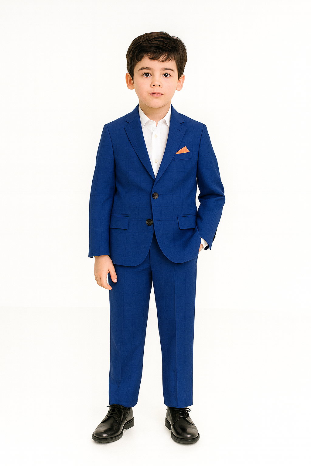 Appaman Boys Slim Mod Palace Blue Suit - Main Image