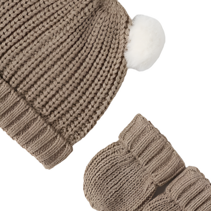 Baby Hat-Scarf & Mittens Set