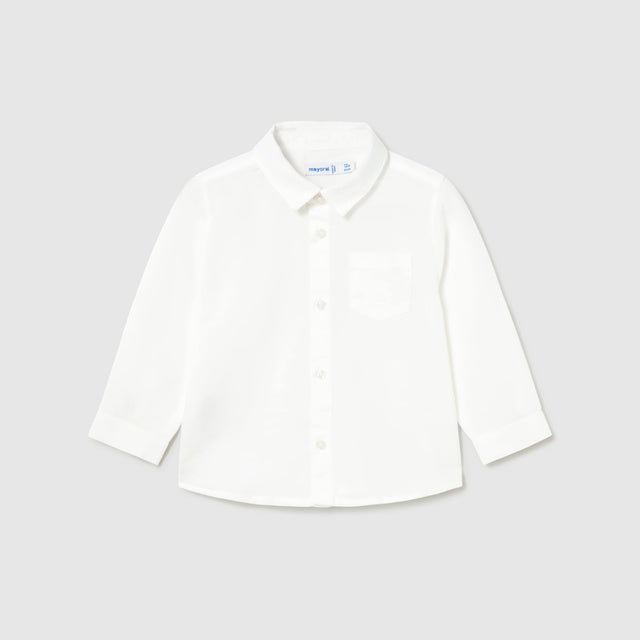 Mayoral Baby Boys Long Sleeve Linen Shirt_ 1118