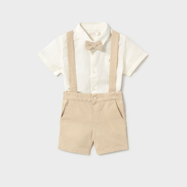 Mayoral Baby Boys Three Piece Linen Set_ 1226