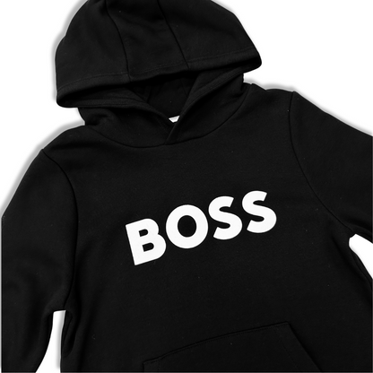 Hugo Boss Boys Black Hoodie_J25Q15-09B