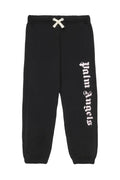 Black sweatpants with 'Palm Angels' logo on a white background