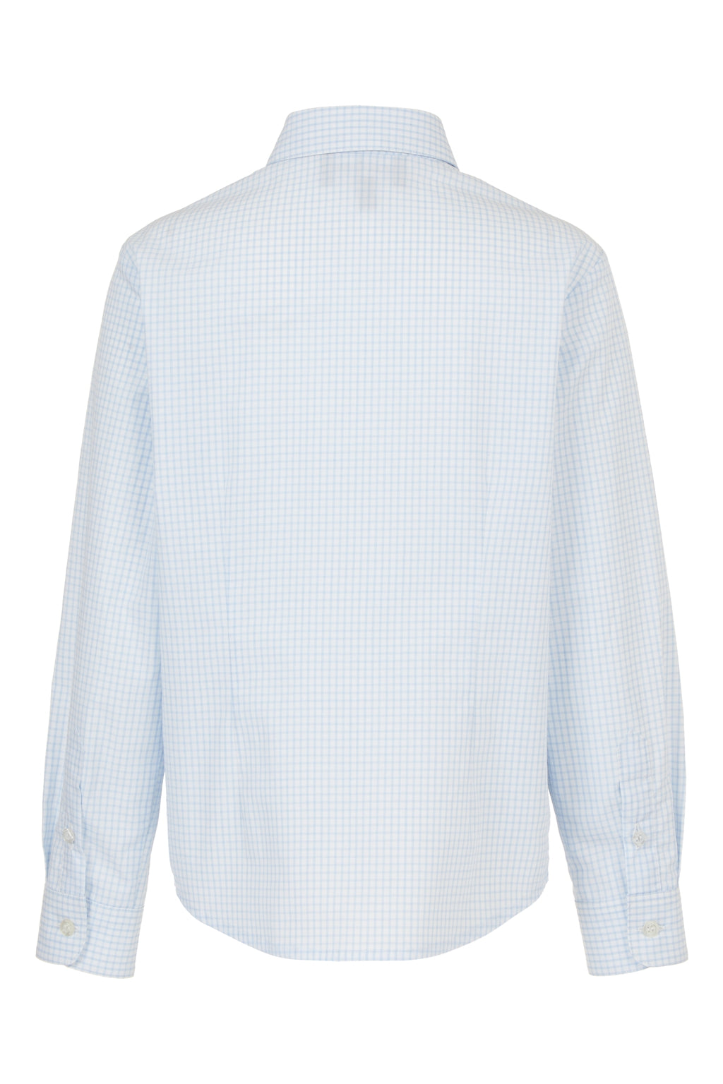 Emporio Armani Boys White Check Dress Shirt_ 3D4C09-4N89Z