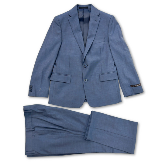 Michael Kors Boys Husky Bright Blue Wool Suit UH180