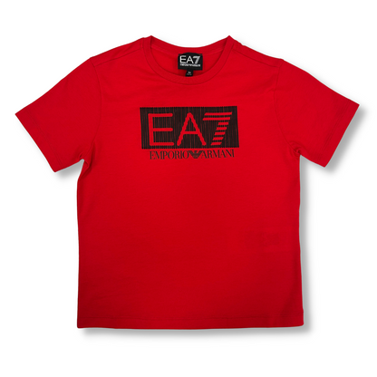 EA7 Boys Red Logo T-Shirt_3RBT53-BJ02Z