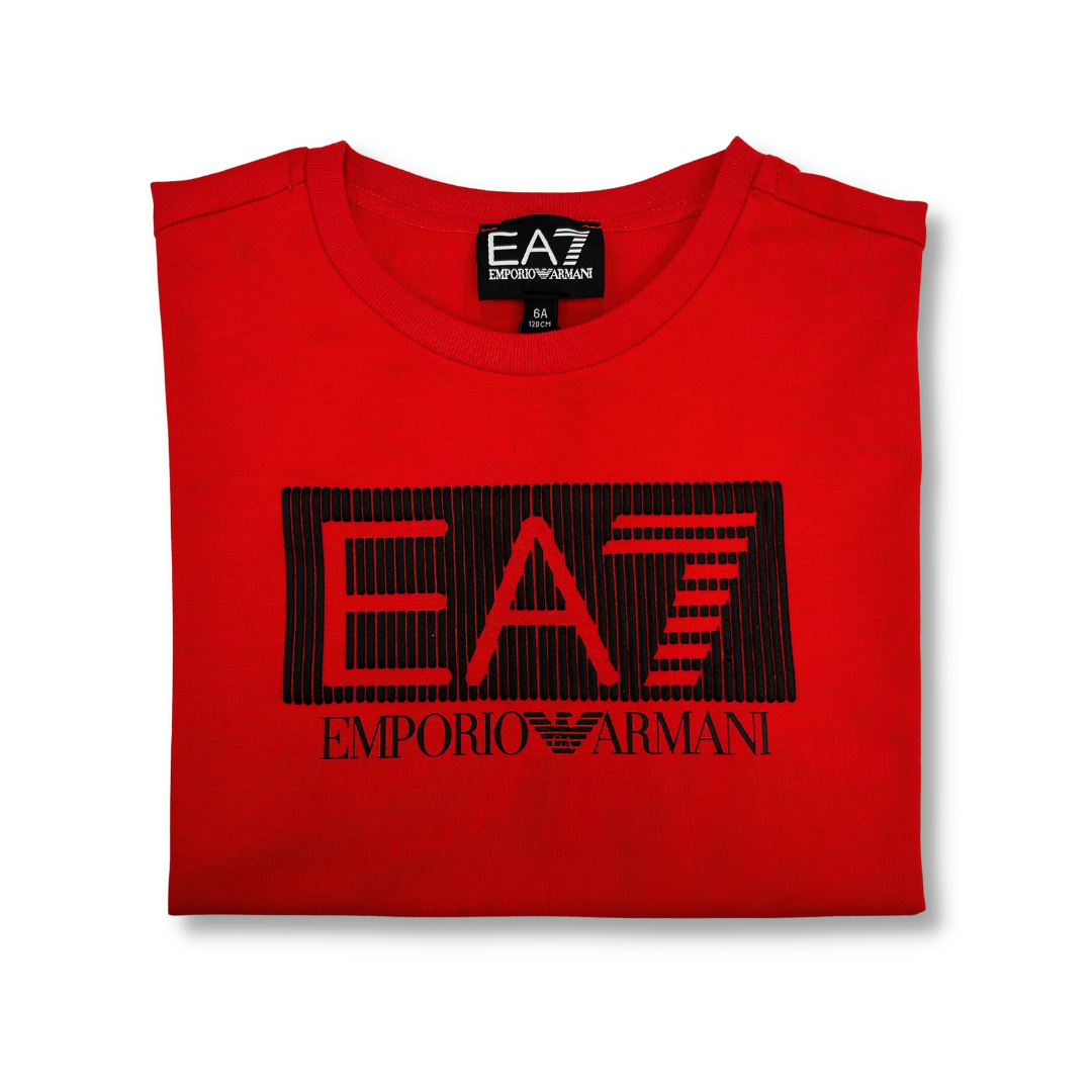 EA7 Boys Red Logo T-Shirt_3RBT53-BJ02Z – NorthBoys