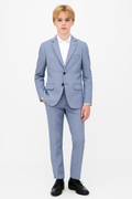 Andrew Marc Boys Skinny Blue Neat Suit_ W0813-NorthBoys