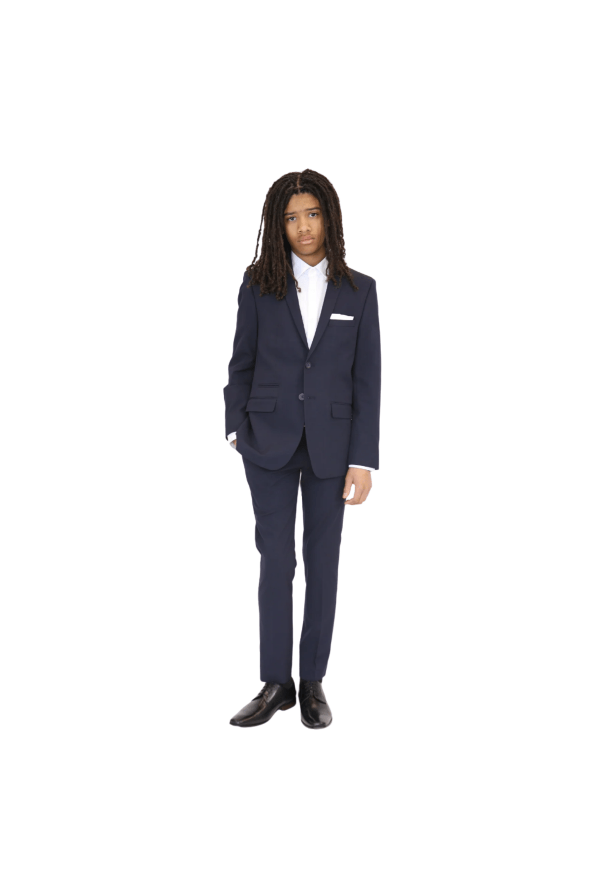 Andrew Marc Boys Skinny Dark Blue Stretch Suit Separates-NorthBoys