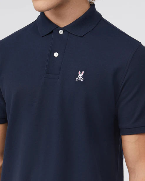 Psycho Bunny Mens Navy Classic Polo_ B6K001ARPC-410