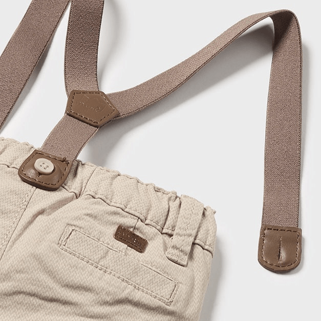 Baby Long Cotton Pants With Suspenders - NorthBoys