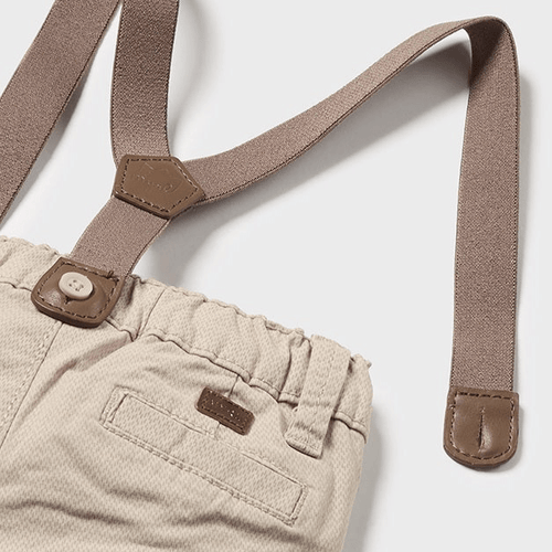 Baby Long Cotton Pants With Suspenders - NorthBoys