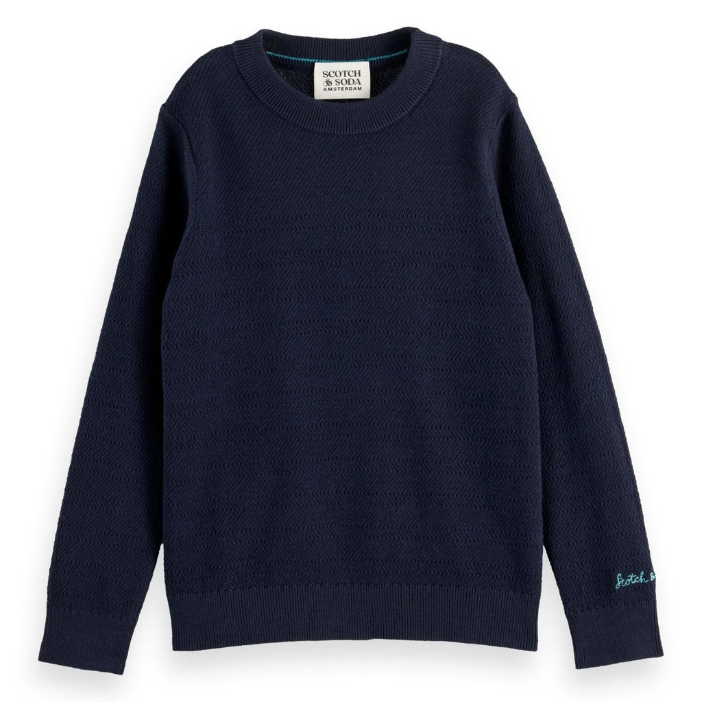 Boys Pullover Midnight Navy Sweater - NorthBoys