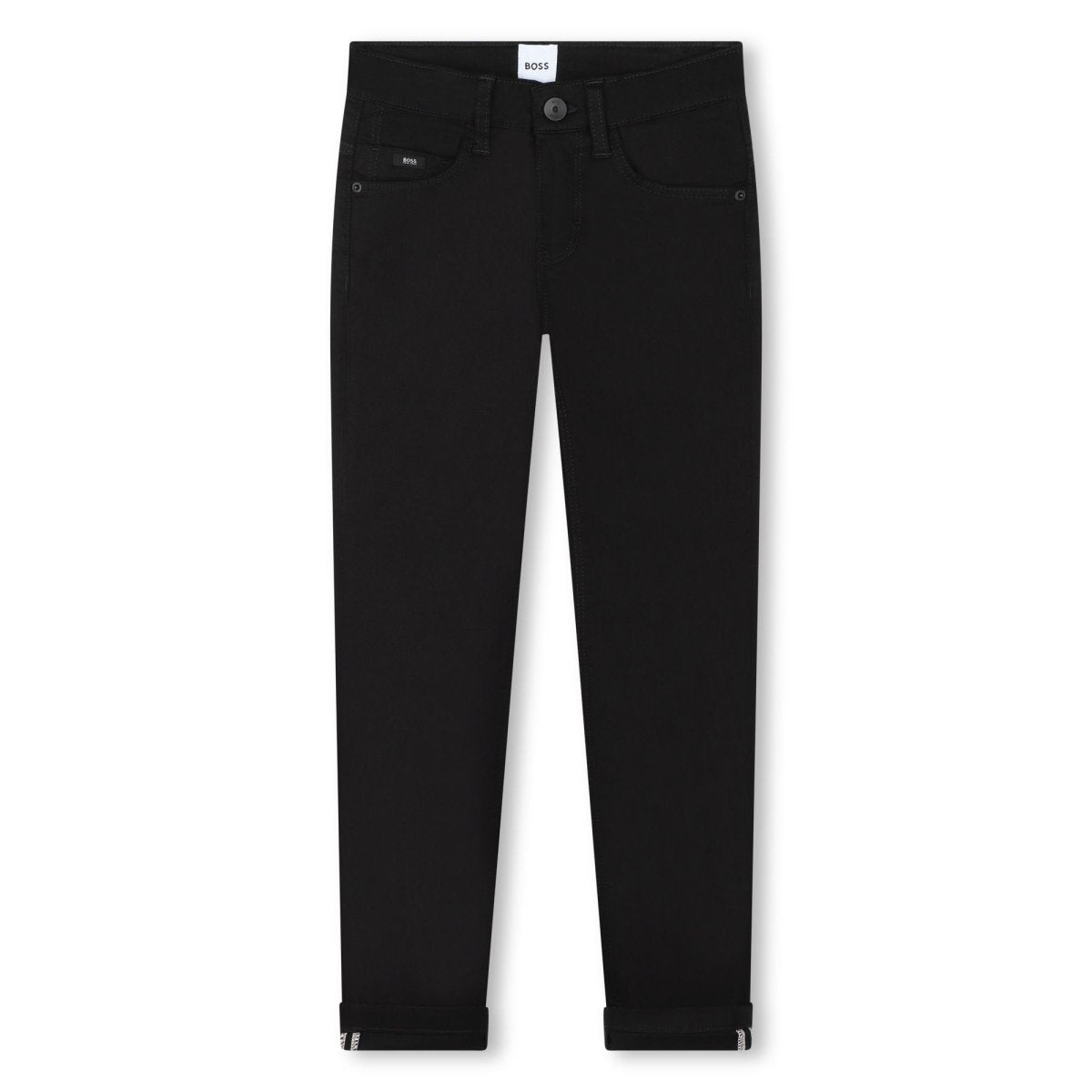 Boys Slim Black Denim Pants - NorthBoys