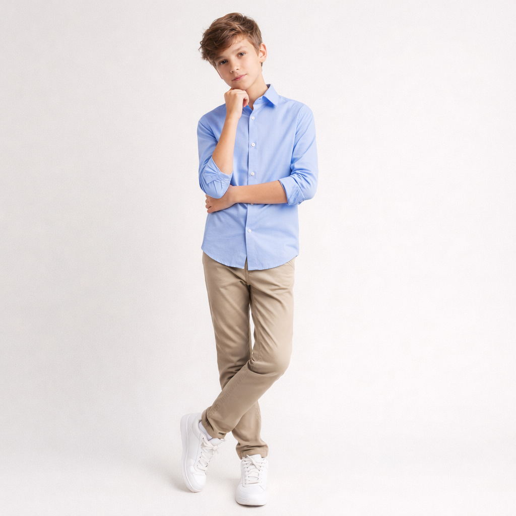 Michael Kors Blue Dress Shirt_ SJY0061