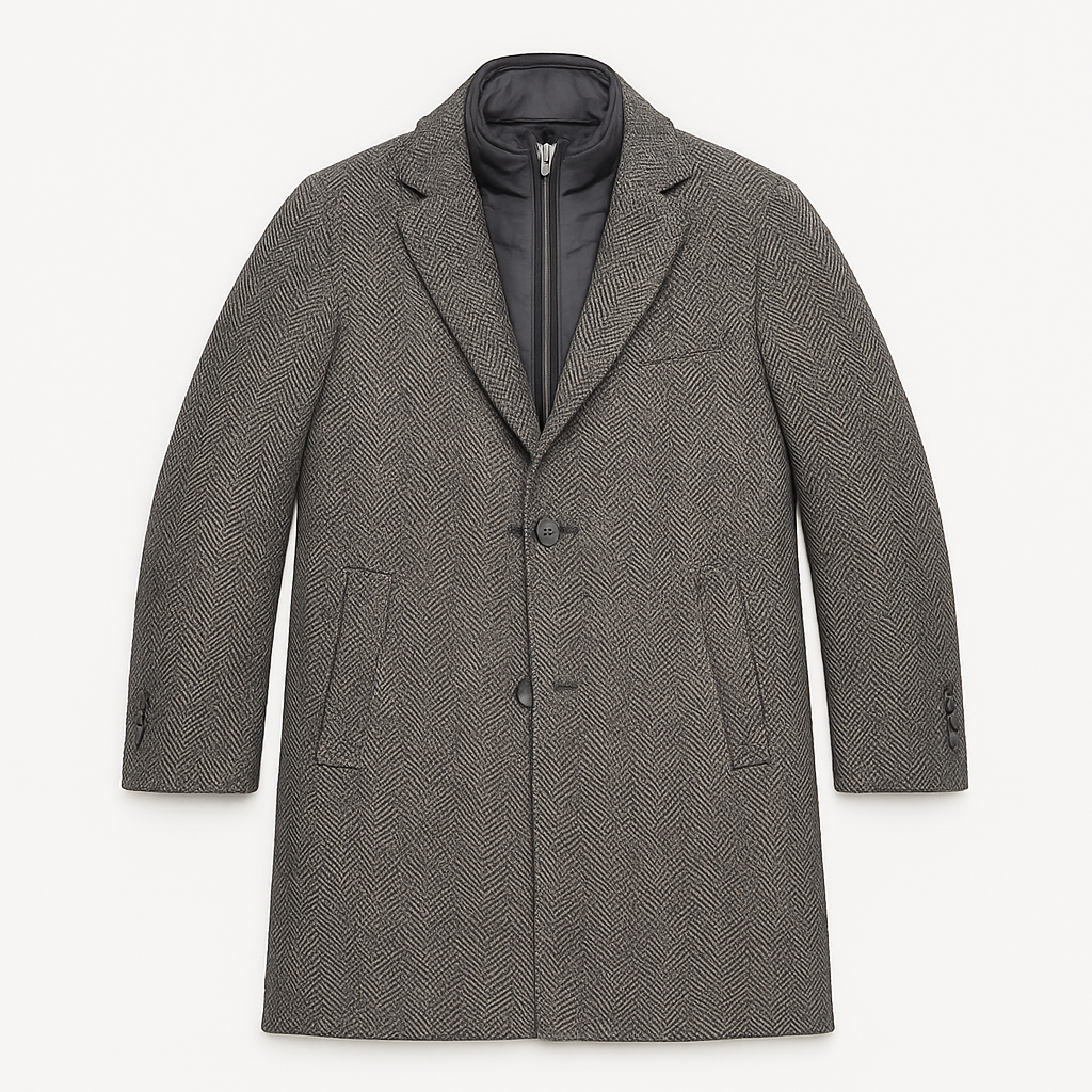 CloudCloth Boys Herringbone Coat w/ Removable Vest_ CT1031