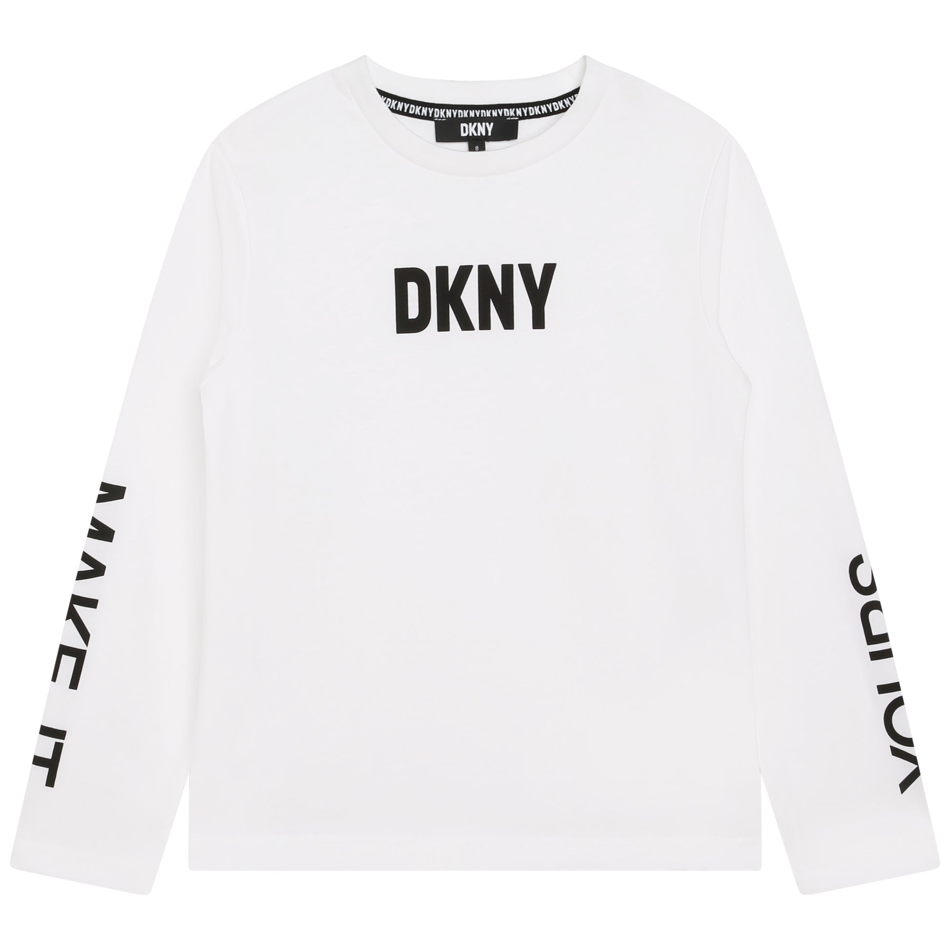 DKNY Junior Boys White Long Sleeve T-Shirt _D55007-10P – NorthBoys | T-Shirts