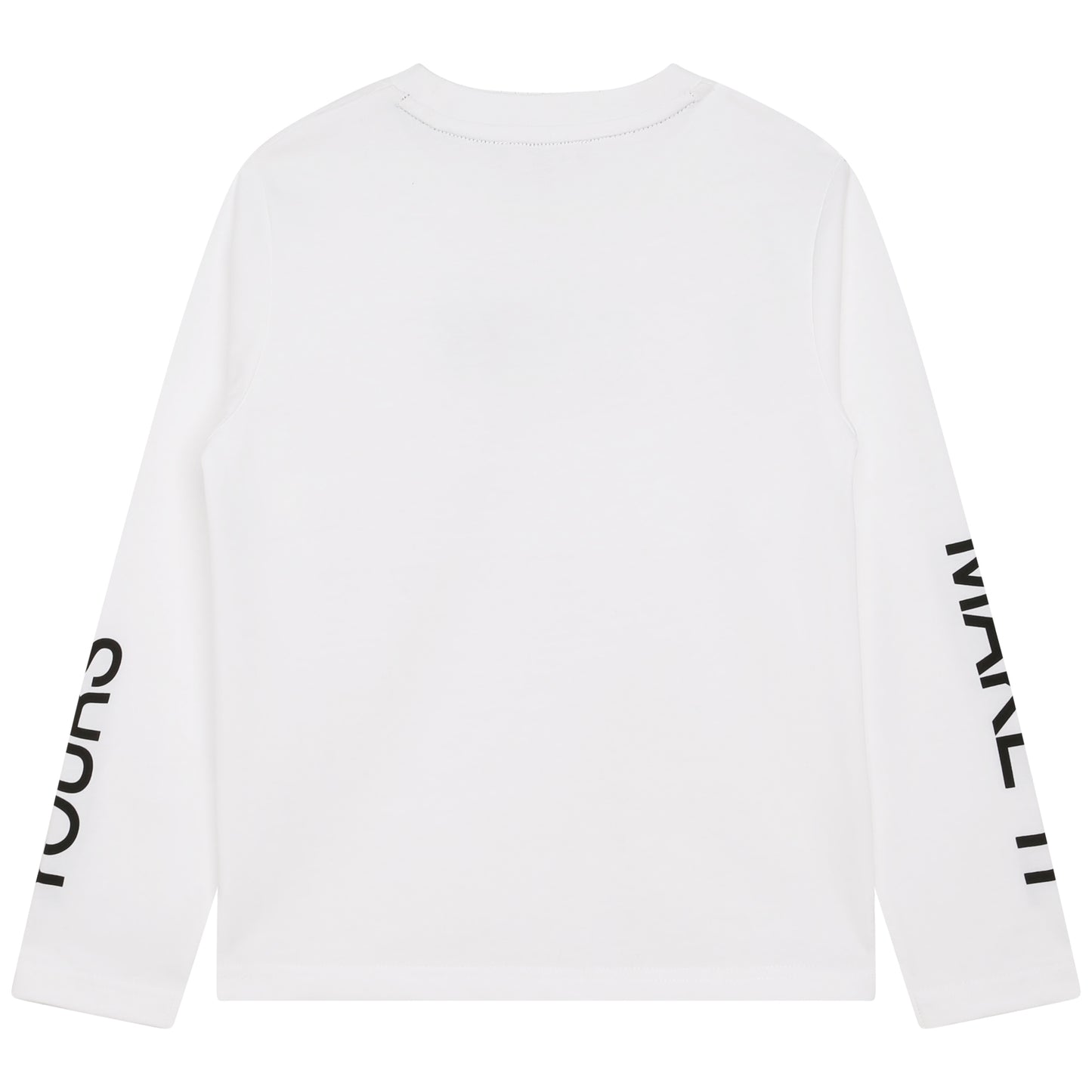 DKNY Junior Boys White Long Sleeve T-Shirt _D55007-10P