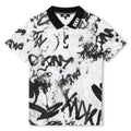 DKNY Junior Boys White Graffiti Print Polo Shirt _D25E62 - 10P - NorthBoys