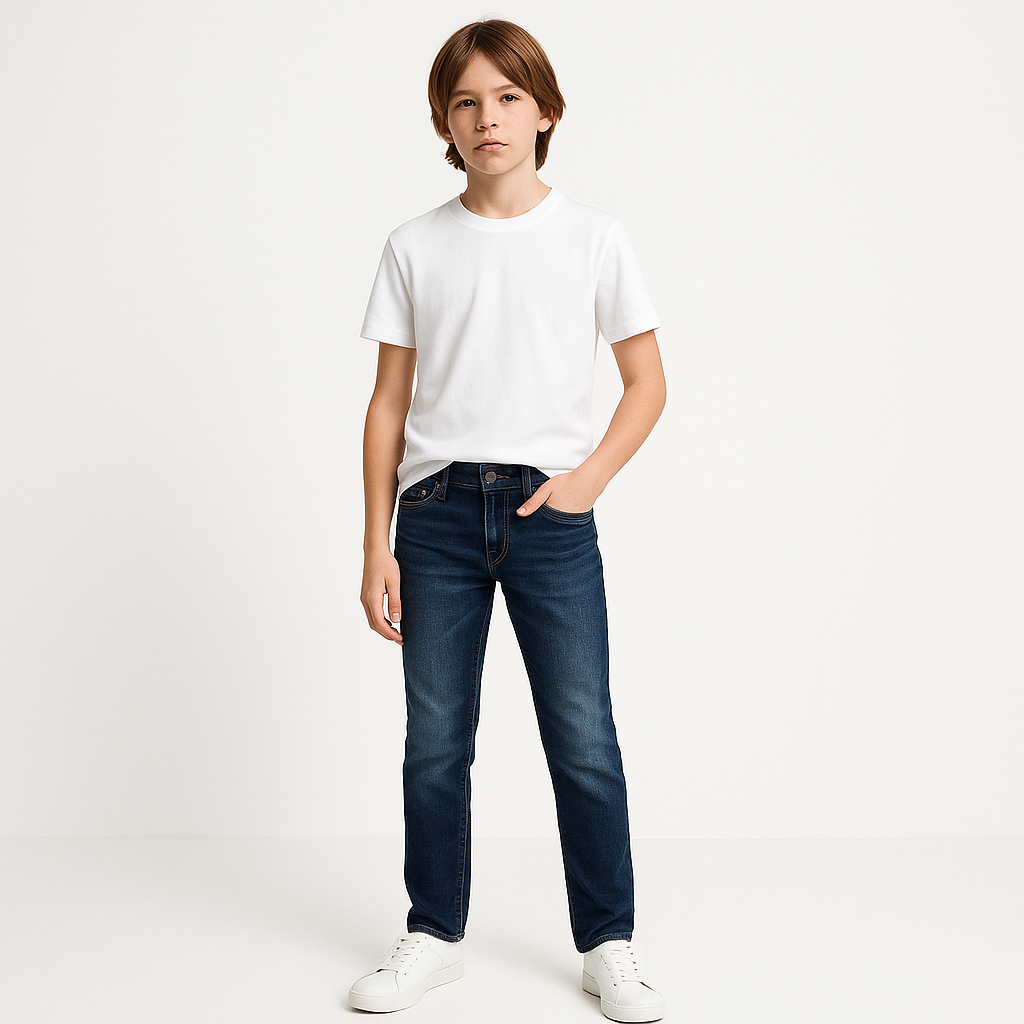 DL1961 Boys Brady Slim B-Risk Dark Blue Jeans_ 4334-27
