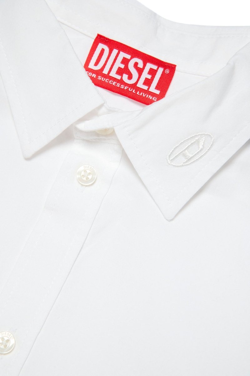Diesel Boys Long Sleeve White Dress Shirt_ J01746 - NorthBoys