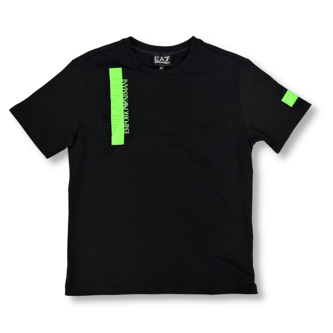 EA7 Boys Black Logo T-Shirt_3RBT63 - BJ02Z - NorthBoys