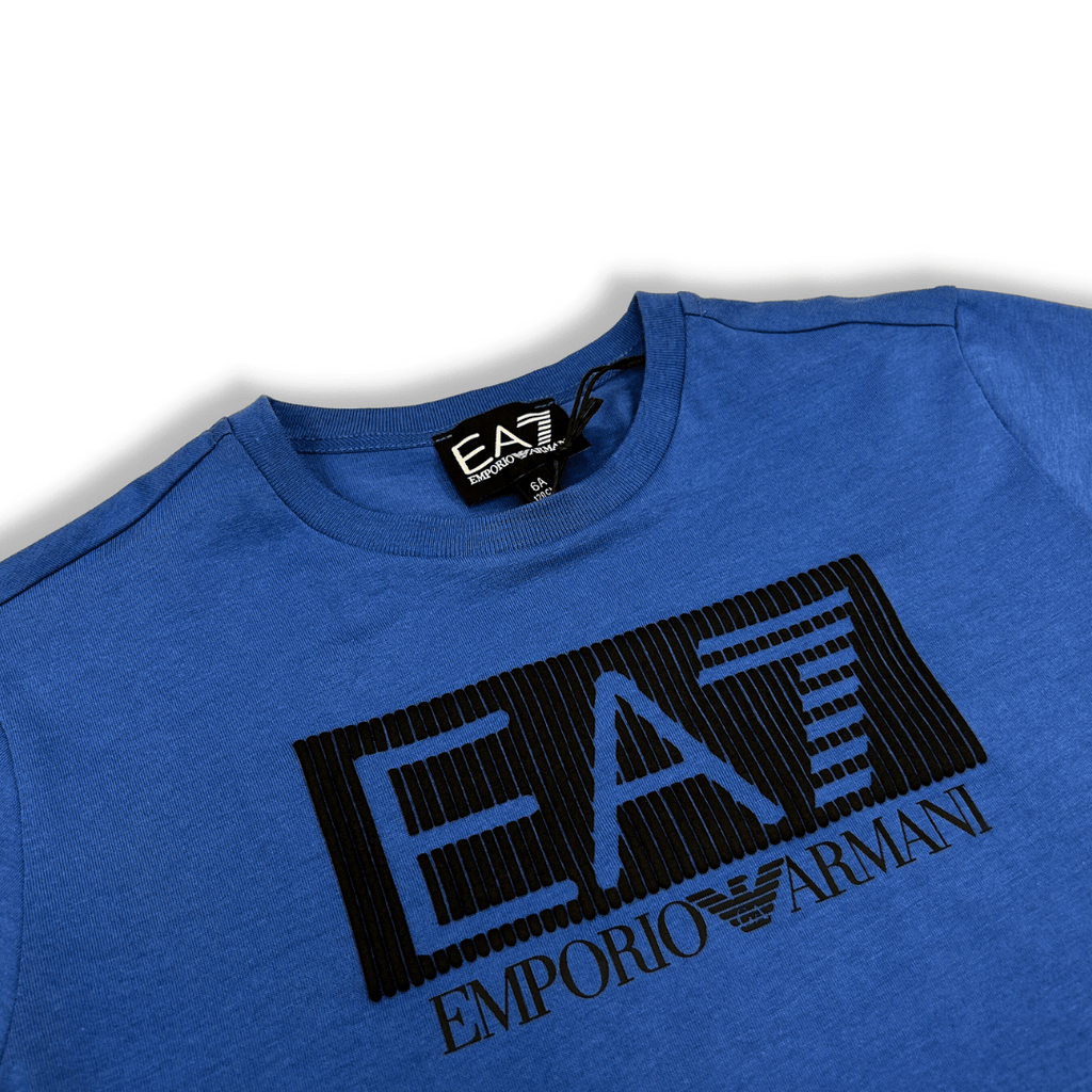 EA7 Boys Blue Logo T-Shirt_3RBT53 - BJ02Z - NorthBoys