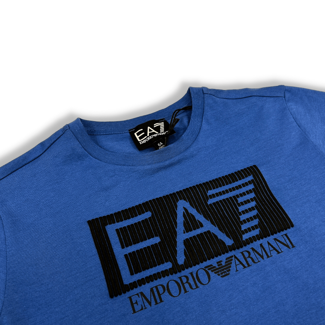 EA7 Boys Blue Logo T-Shirt_3RBT53 - BJ02Z - NorthBoys
