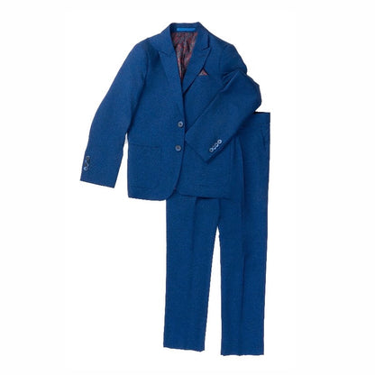 Isaac Mizrahi Boys Slim Fit Textured Suit