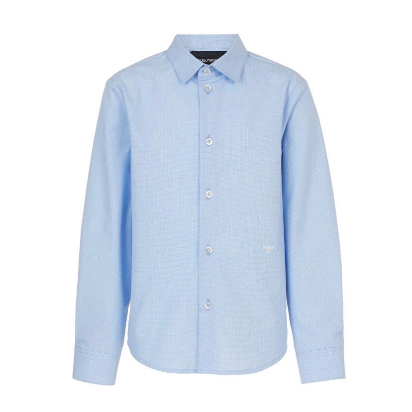 Emporio Armani Boys Blue Dress Shirt_ 3D4C09 - 4N89Z - F711 - NorthBoys
