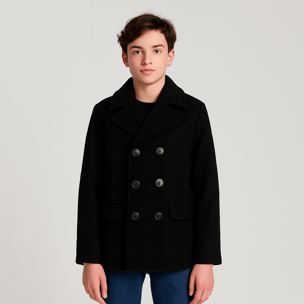 Emporio Armani Boys Wool Peacoat_ EB000492 - NorthBoys