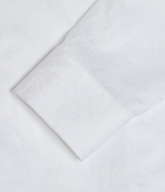 Etro Boys Long Sleeve Tone on Tone Paisley Print White Shirt_ GU5P40 - NorthBoys