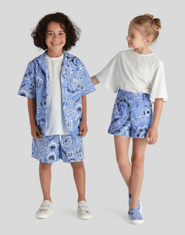 Etro Boys Short Sleeve Paisley Print Shirt_ GU5P0417 - NorthBoys