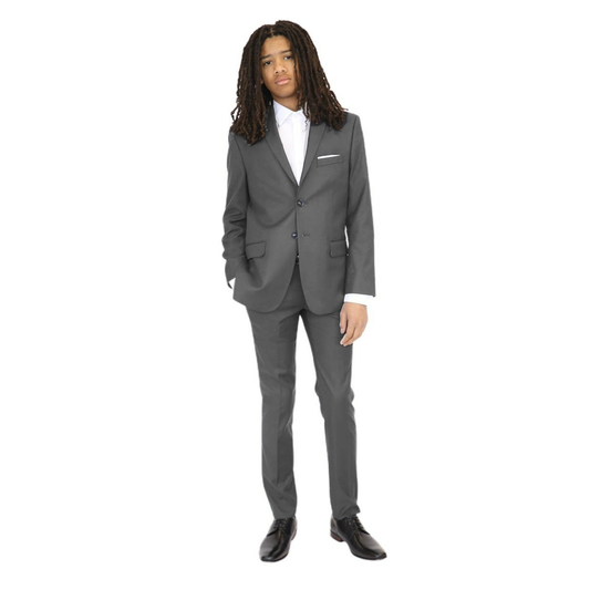 Tallia Boys Skinny Charcoal Grey Suit