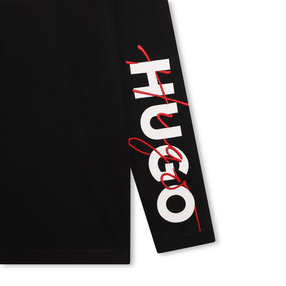 HUGO Boys Black T-Shirt_G25134-09B