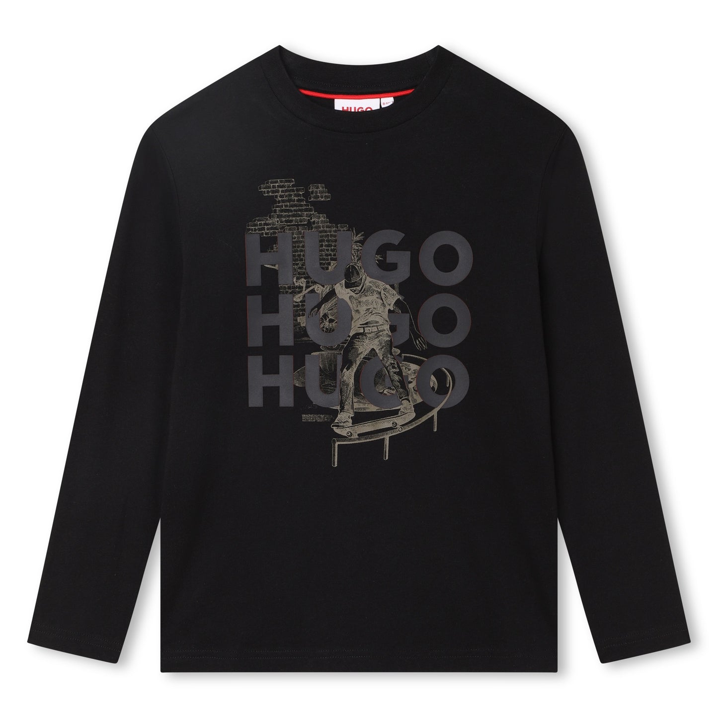 HUGO Boys Black T-Shirt_G25138-09B