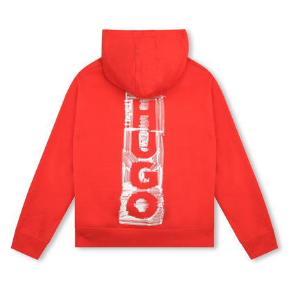 HUGO Red Hooded Sweatshirt_G25156-990
