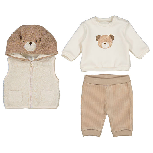 Mayoral Baby Brown 3 Piece Tracksuit_2685-18