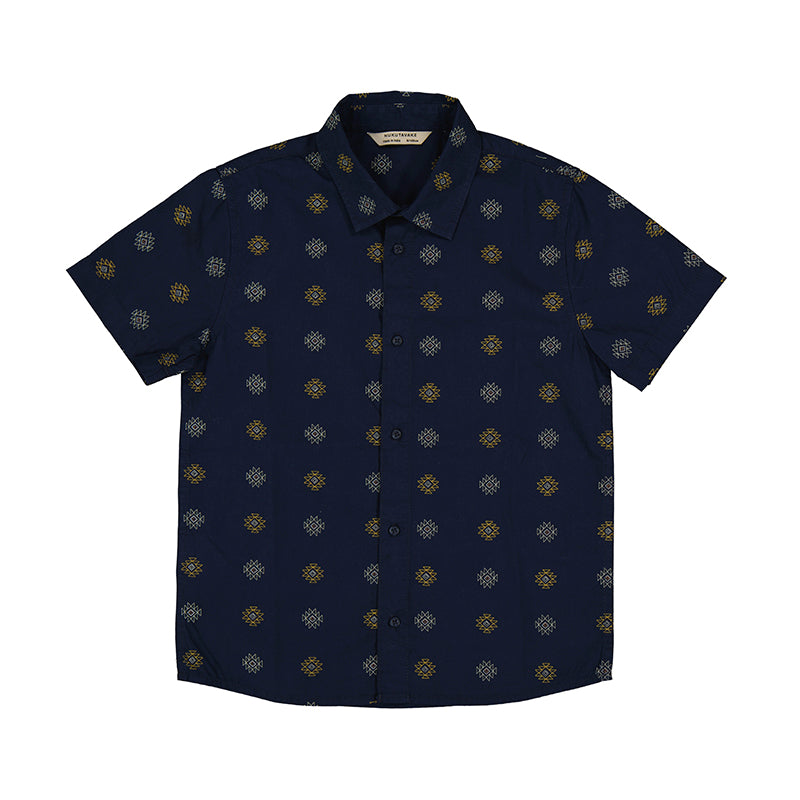 Nukutavake Boys Navy Short Sleeve Shirt_ 6117-26