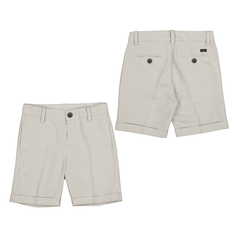 Mayoral Mini Beige Tailored Bermuda Shorts _3220-62