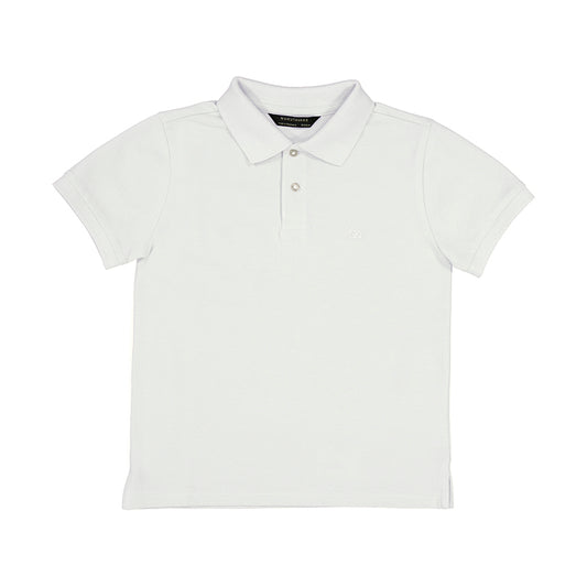 Nukutavake Basic White Short Sleeve Polo_ 890-44