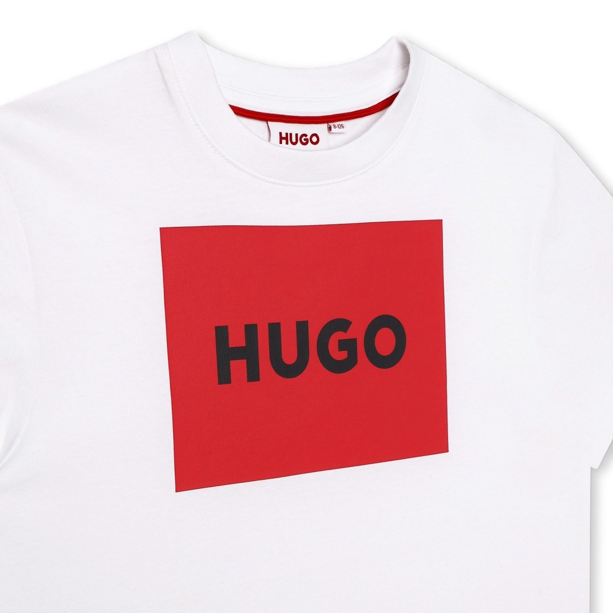 HUGO White T-Shirt w/Logo _G25132 - 10P - NorthBoys