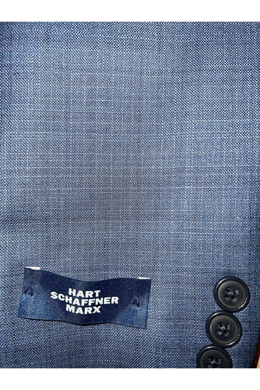 Hart Schaffner Marx Boys Blue Sharkskin Wool Suit-NorthBoys
