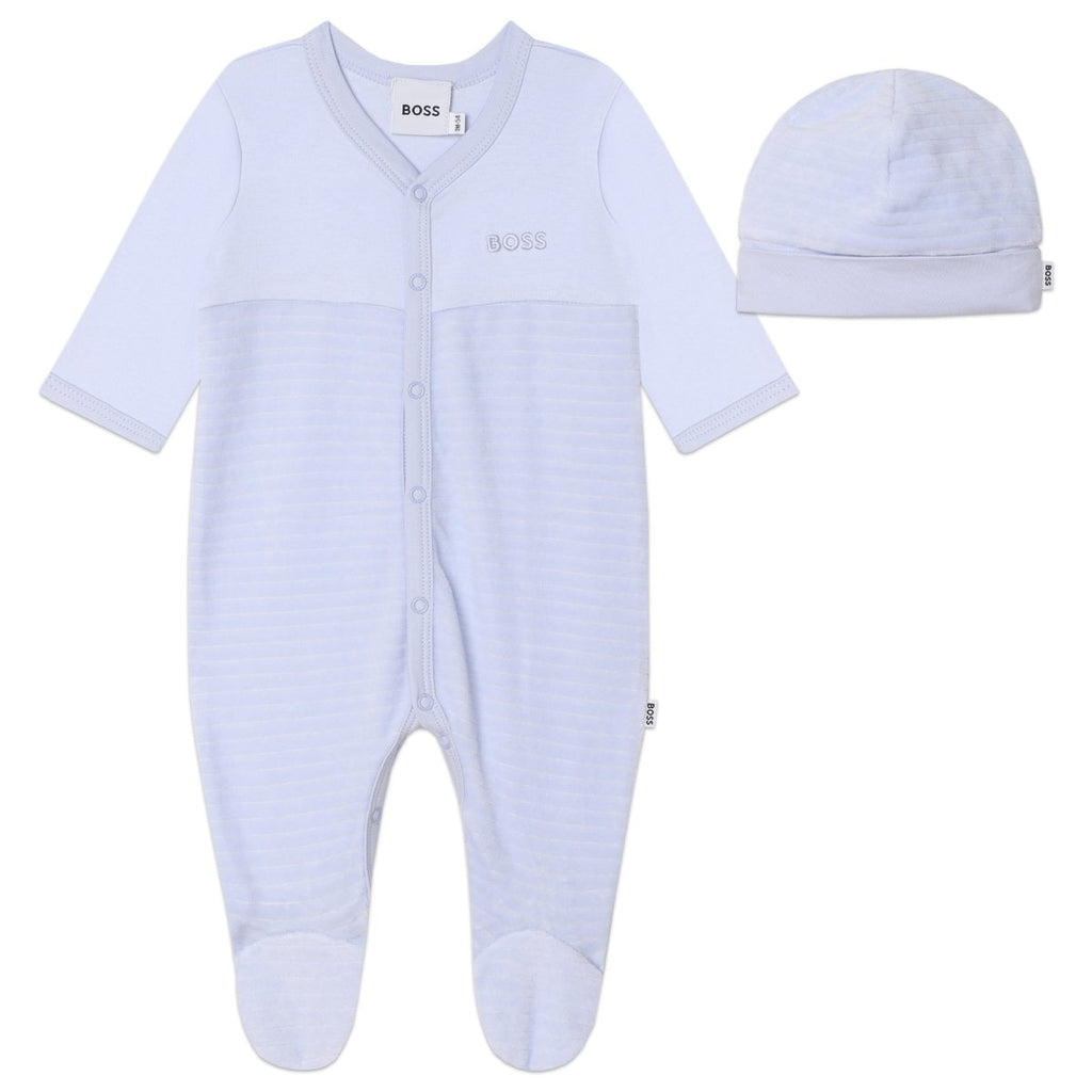 Hugo Boss Baby Blue Pajama & Hat_J98433 - 771 - NorthBoys