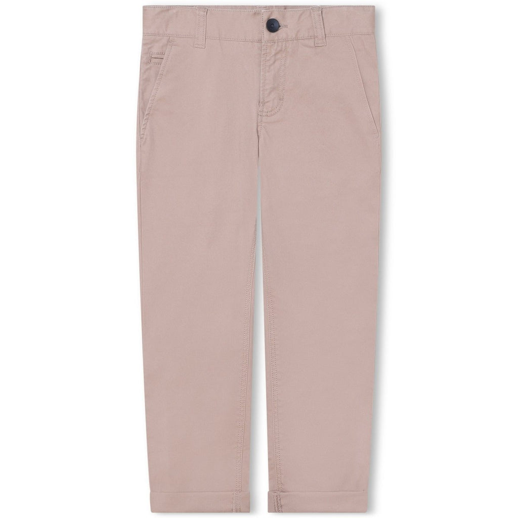 Hugo Boss Boys Khaki Cotton Pants_ J24869 - 269 - NorthBoys