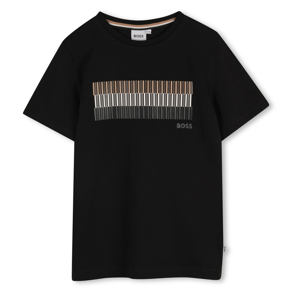 Hugo Boss Boys Mini Me Tricolor Print SS T-Shirt_ J52035 - NorthBoys