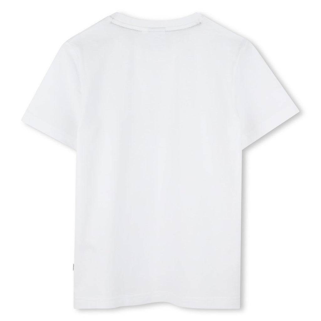 Hugo Boss Boys Mini Me Tricolor Print SS T-Shirt_ J52035 - NorthBoys