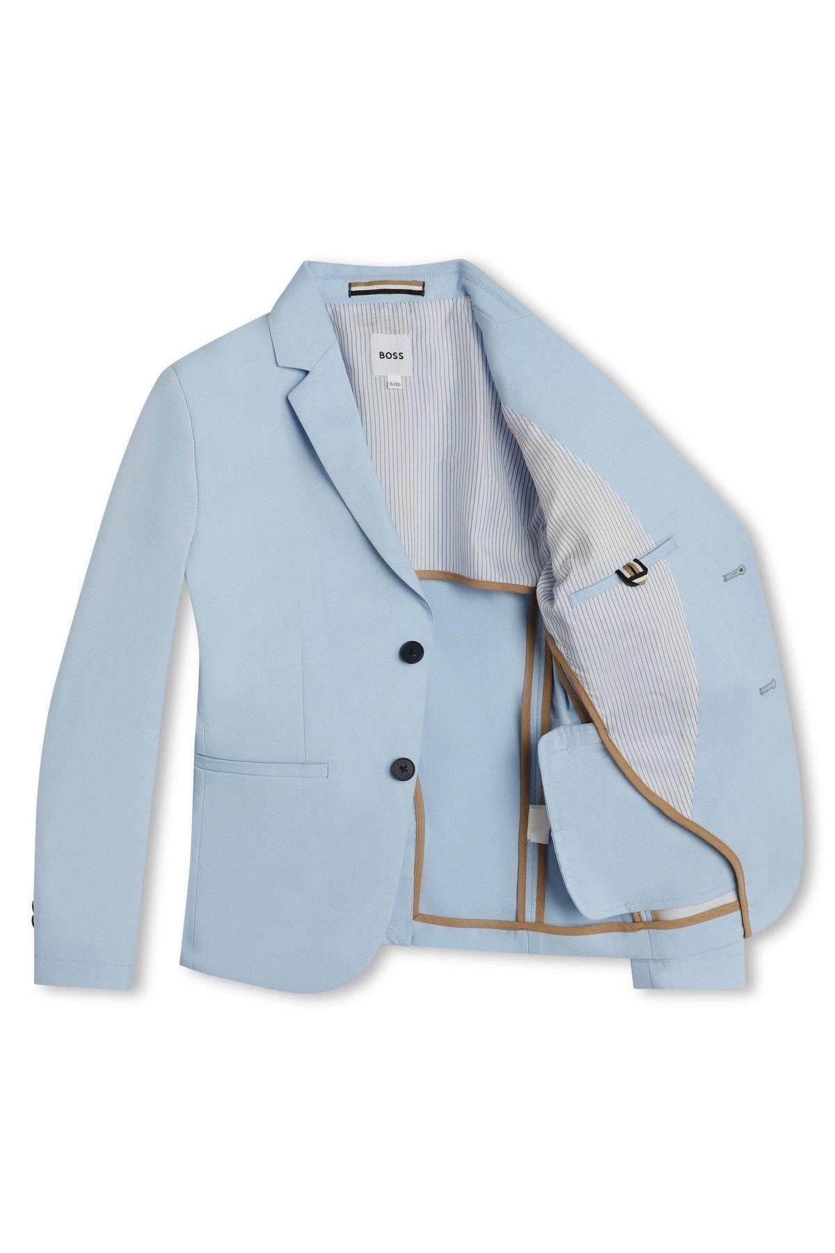 Hugo Boss Boys Pale Blue Slim Suit-NorthBoys