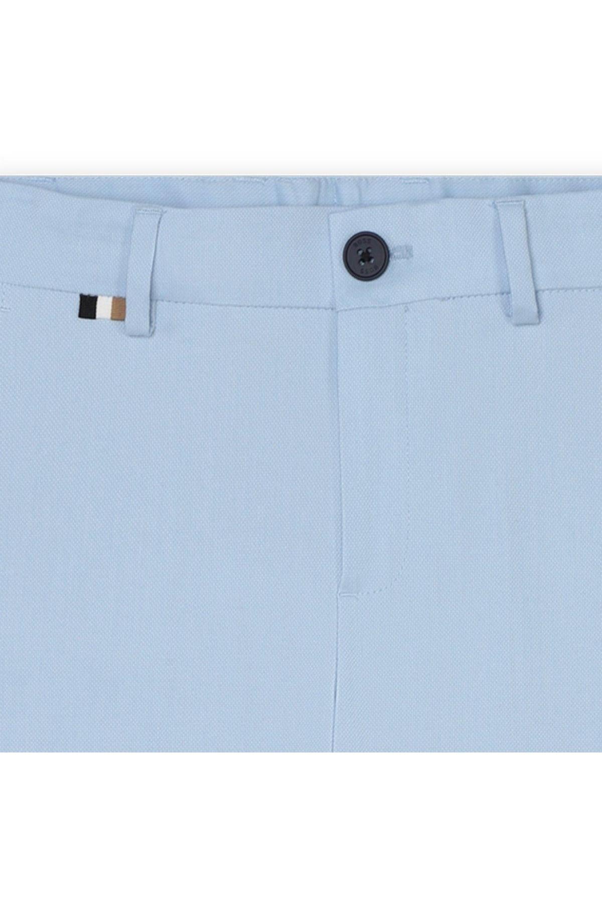 Hugo Boss Boys Pale Blue Slim Suit-NorthBoys