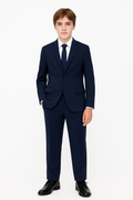 Hugo Boss Boys Slim Fit Navy Suit_ J52067/J51982-NorthBoys
