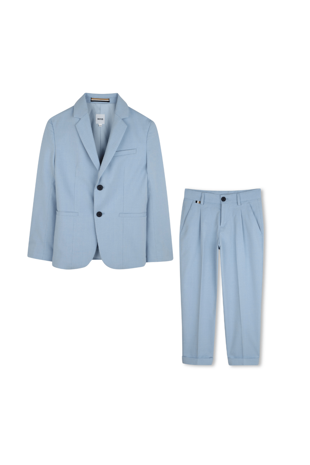 Hugo Boss Boys Slim Fit Pale Blue Suit_ J52068/J51981-NorthBoys